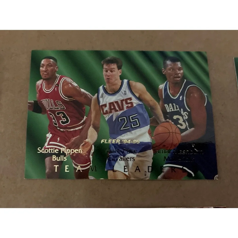 94-95 Fleer Team Leaders Series  Complete Set Of 9 / ONeal, Pippen, Miller